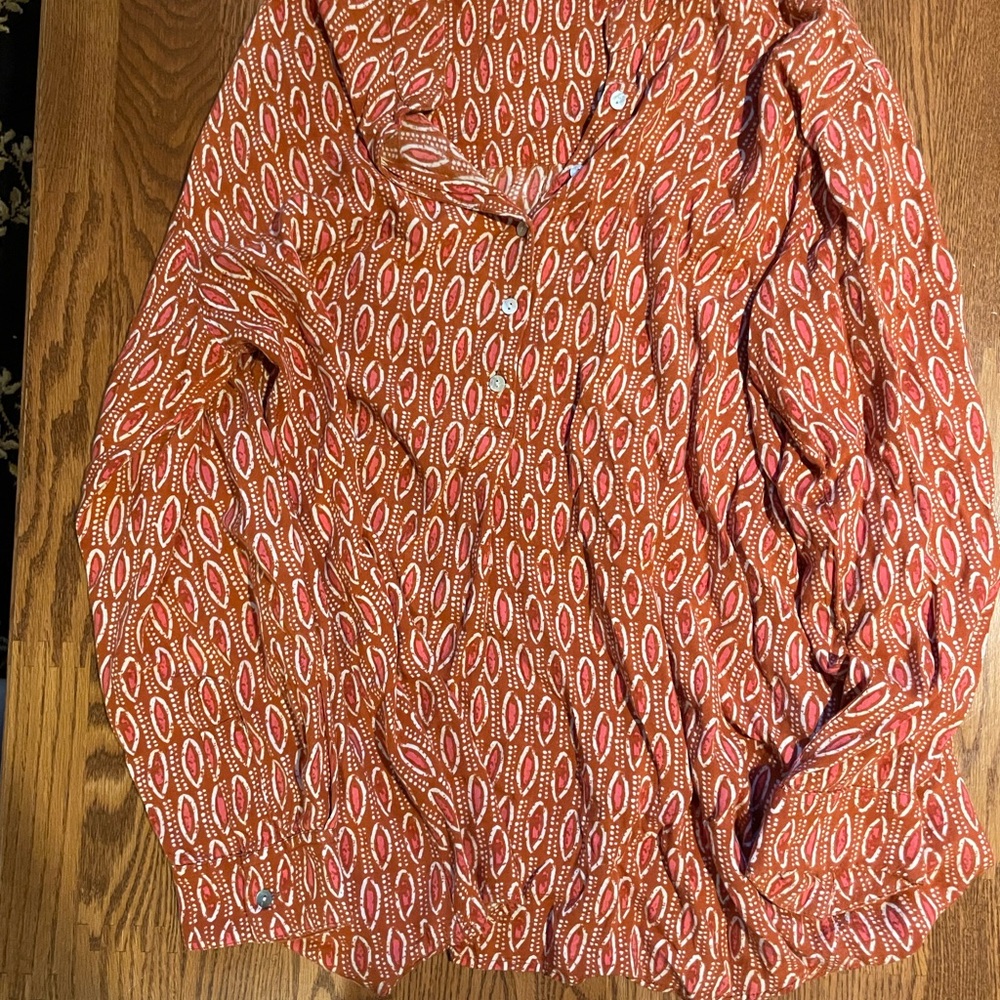 Orange Patterned Women's Tunic - image 1